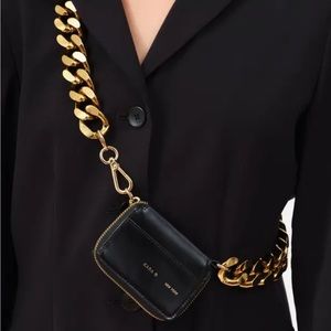 Kara Black & Gold Bike Wallet Bag